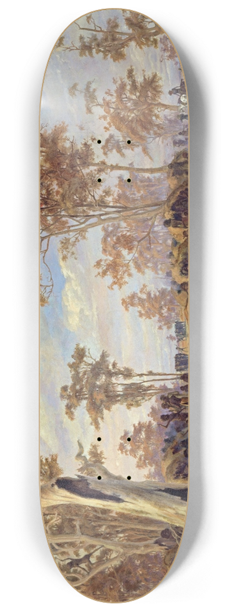 Alexander Schramm - Adelaide, a tribe of natives on the banks of the river Torrens 8.25 inch art skate deck