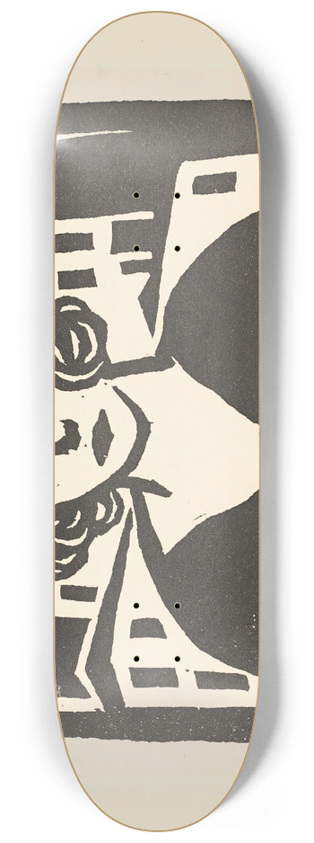 Georg Schrimpf - Bildnis Maria Uhden 8.25 inch art skate deck