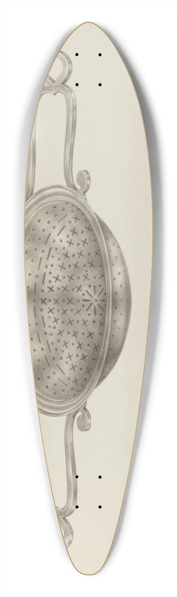 Kalamian Walton - Silver Strainer 39.3 inch art pintail longboard deck