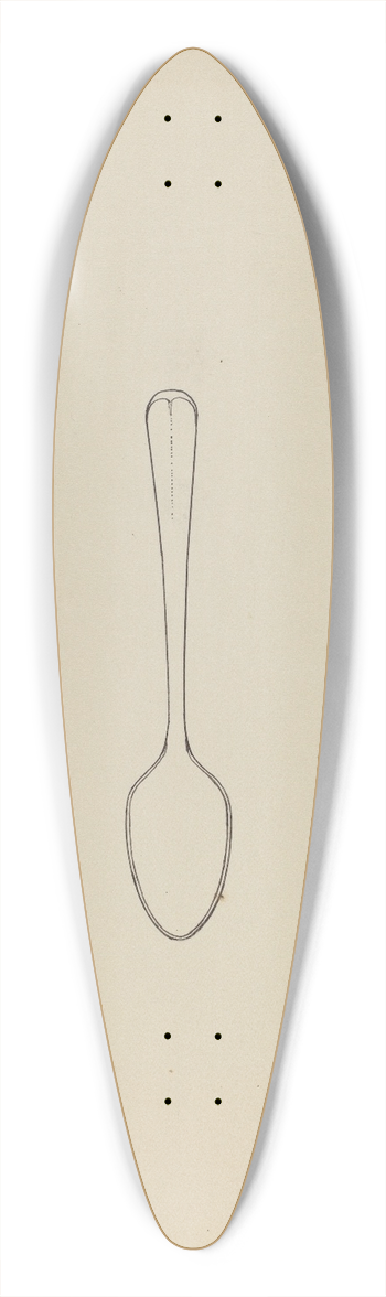 Kalamian Walton - Silver Teaspoon 39.3 inch art pintail longboard deck