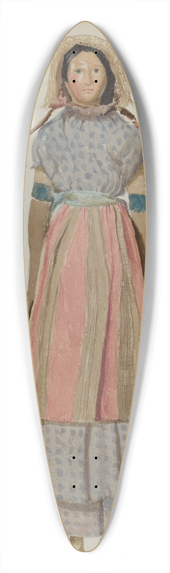 Kapousouz - Doll 39.3 inch art pintail longboard deck