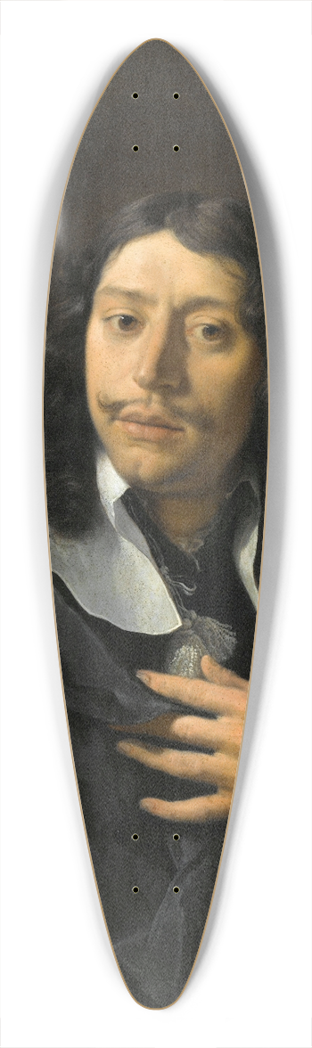 Karel Dujardin - Self-portrait 39.3 inch art pintail longboard deck