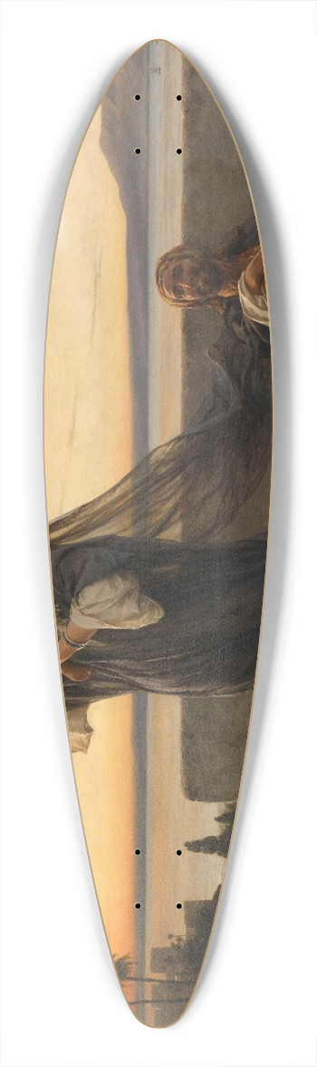 Karel Ooms - At the Nile 39.3 inch art pintail longboard deck