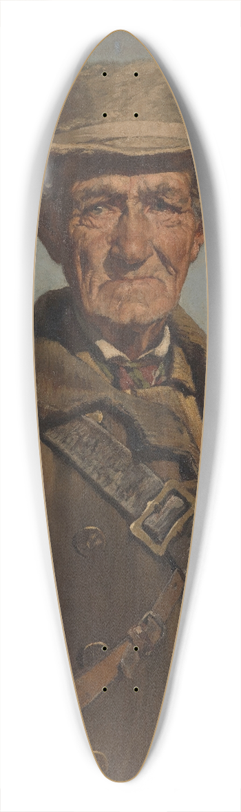 Karel Ooms - The Forester 39.3 inch art pintail longboard deck