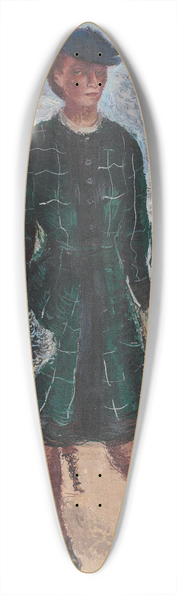 Karin Luts - Self-Portrait 39.3 inch art pintail longboard deck