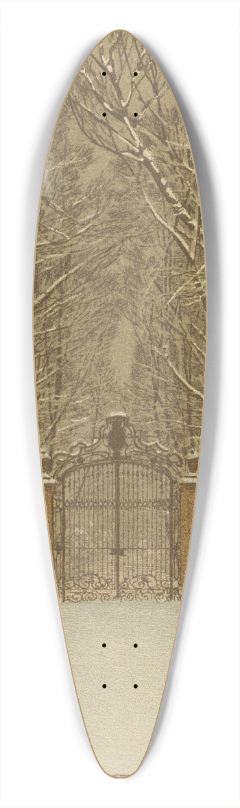 Karl Biese - Parktor 39.3 inch art pintail longboard deck