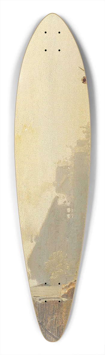 Karl Girardet - Unloading The Catch 39.3 inch art pintail longboard deck