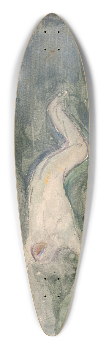 Karl Isakson - Den druknede 39.3 inch art pintail longboard deck