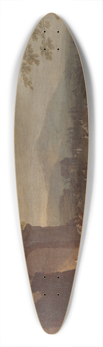 Karl Josef Aigen - Jahrmarkt vor einem Stadttor 39.3 inch art pintail longboard deck
