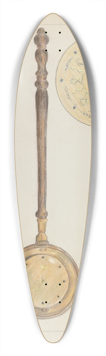 Karl Joubert - Warming Pan 39.3 inch art pintail longboard deck