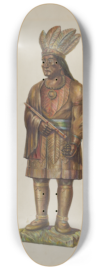 Gerald Transpota - Cigar Store Indian 8.25 inch art skate deck