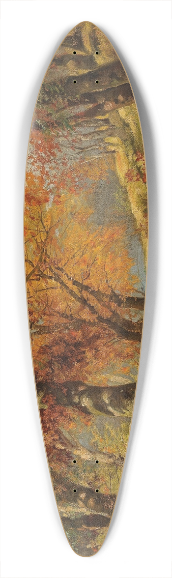 Karl Vikas - A Forest Glade in Autumn 39.3 inch art pintail longboard deck