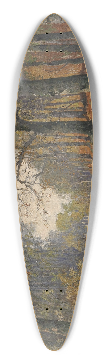 Karl Vikas - Herbstliche Waldlandschaft 39.3 inch art pintail longboard deck