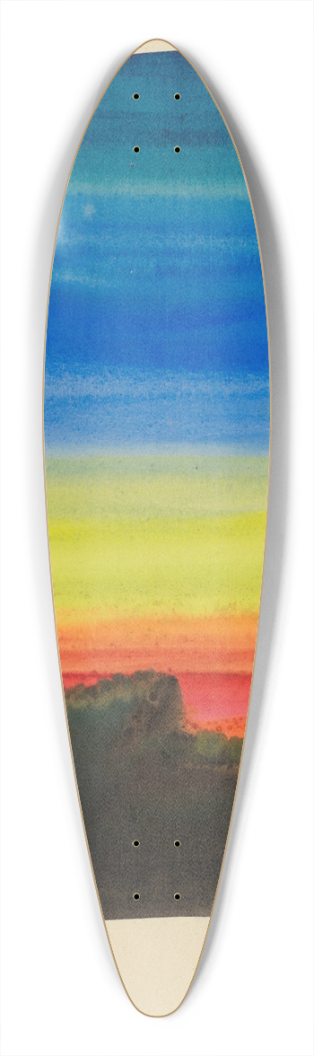 Karl Wiener - Farbstudien, 10 Bltter X 39.3 inch art pintail longboard deck