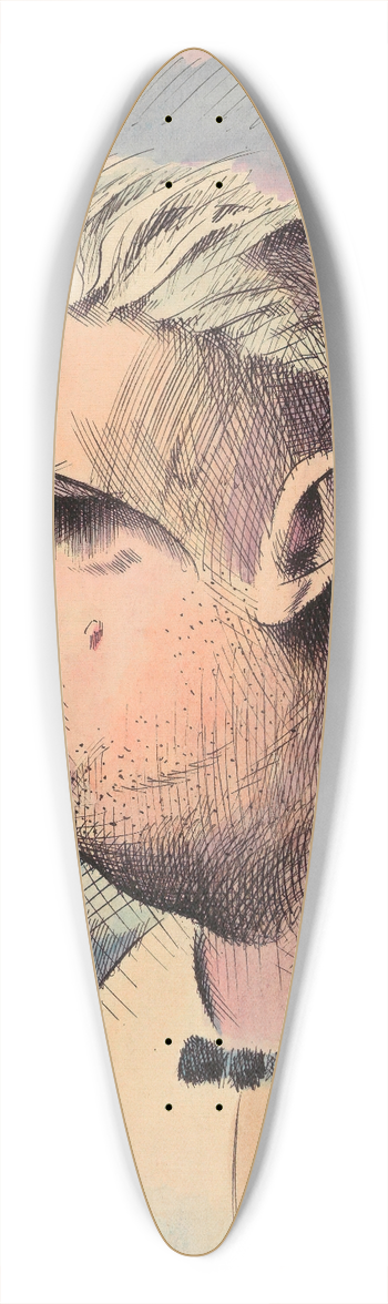Karl Wiener - Herr von Schleimig 39.3 inch art pintail longboard deck