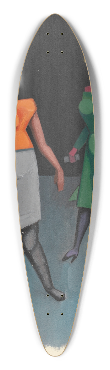 Karl Wiener - Ohne Titel V 39.3 inch art pintail longboard deck