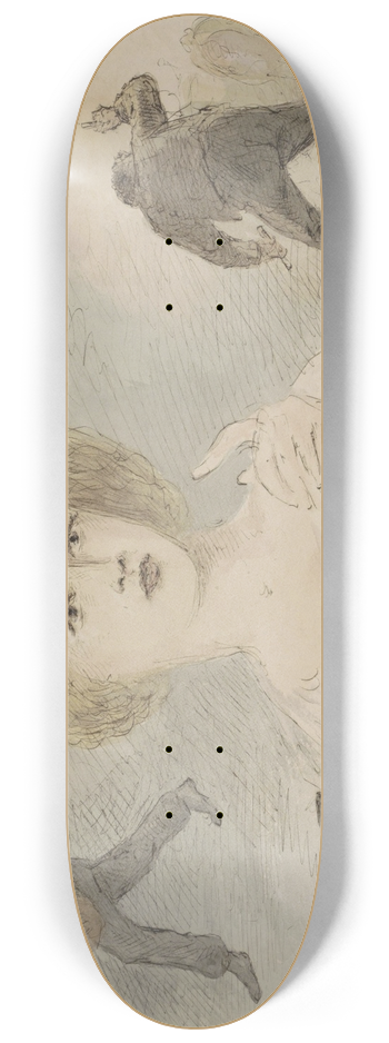 Alexander Ver Huell - Figuurstudies 8.25 inch art skate deck