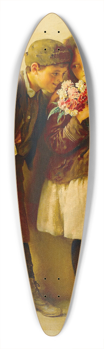 Karl Witkowski - The Carnations 39.3 inch art pintail longboard deck