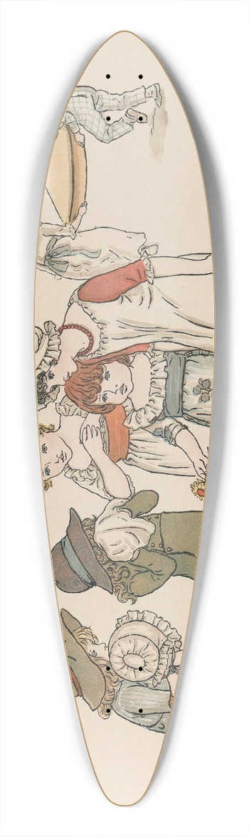 Kate Greenaway - A Apple Pie Pl 12 39.3 inch art pintail longboard deck
