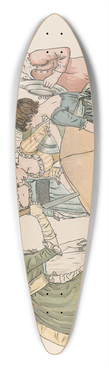 Kate Greenaway - A Apple Pie Pl 16 39.3 inch art pintail longboard deck