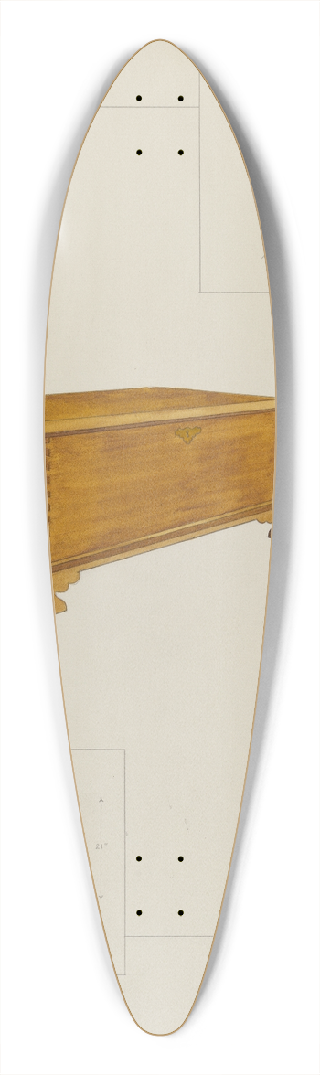 Katharine Morris - Chest 39.3 inch art pintail longboard deck