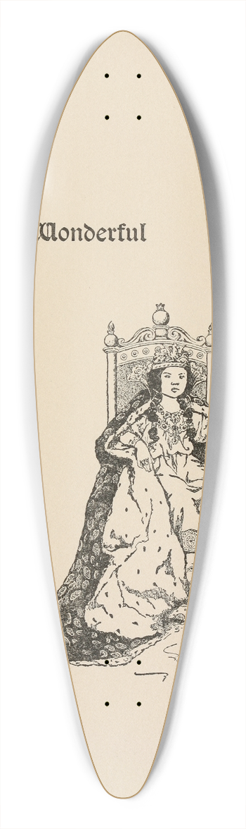 Katharine Pyle - Grannys Wonderful Chair. 39.3 inch art pintail longboard deck