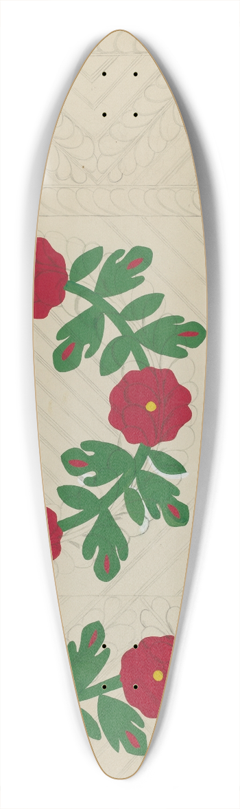 Katherine Hastings - Quilt 39.3 inch art pintail longboard deck