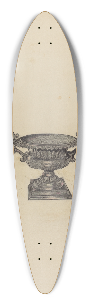 Katherine Hastings - Urn for Flowers 39.3 inch art pintail longboard deck