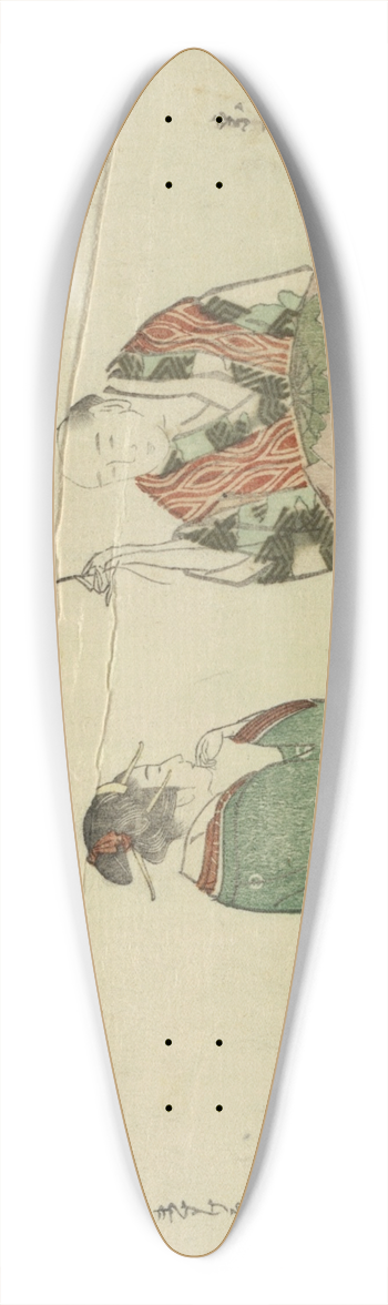 Katsushika Hokusai - Kasanui 39.3 inch art pintail longboard deck