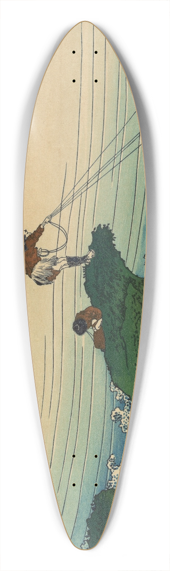 Katsushika Hokusai - Ksh kajikazawa 2 39.3 inch art pintail longboard deck