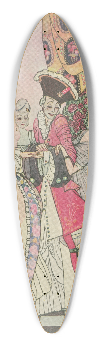 Kay Rasmus Nielsen - Twelve dancing princesses 39.3 inch art pintail longboard deck