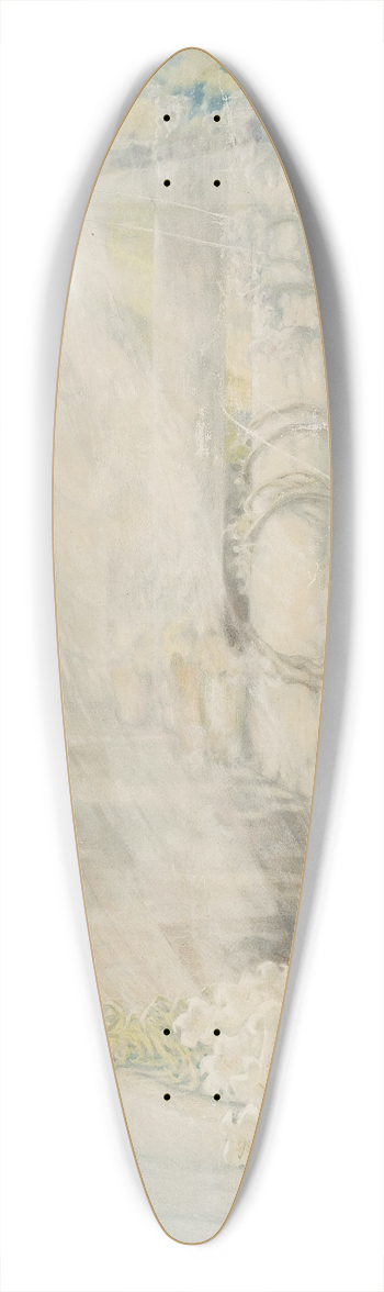 Kazimierz Stabrowski - Vision II  sketch for Annunciation 39.3 inch art pintail longboard deck