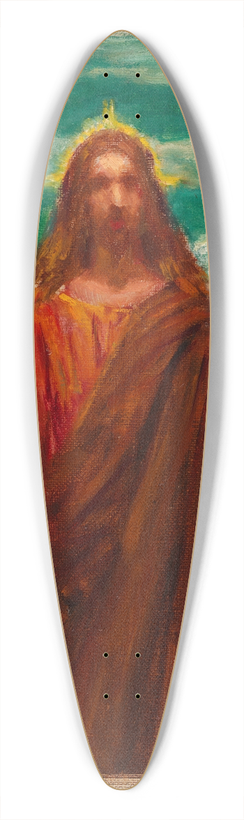 Kenyon Cox - Study for Christ 39.3 inch art pintail longboard deck