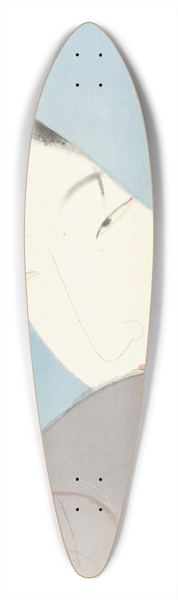 Kitano Tsunetomi - De heldin Umekawa in de sneeuw 39.3 inch art pintail longboard deck