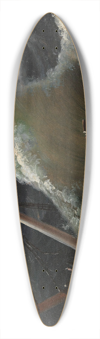 Knud Baade - Shipwreck 39.3 inch art pintail longboard deck