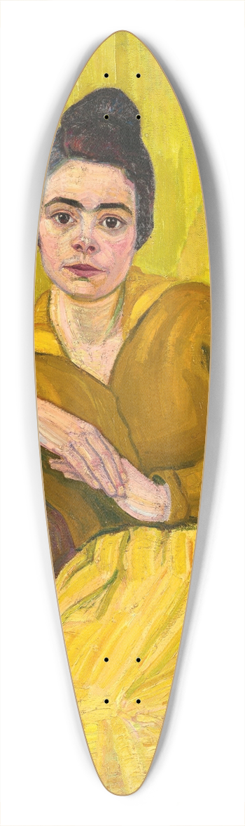 Koloman Moser - Sitzende Dame im Korbstuhl 39.3 inch art pintail longboard deck