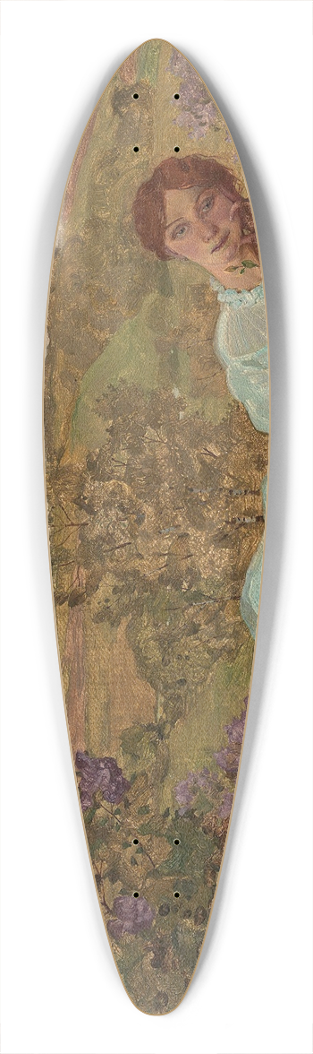 Konstantin Andreevich Somov - Repose At Sunset 39.3 inch art pintail longboard deck