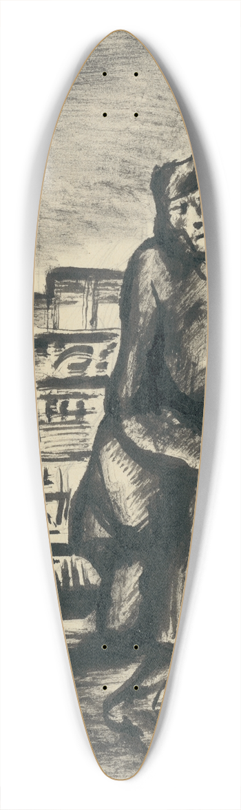 Kontantn Bauer - ena na ulici 39.3 inch art pintail longboard deck