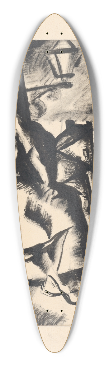 Kontantn Bauer - ena pod lampou 39.3 inch art pintail longboard deck