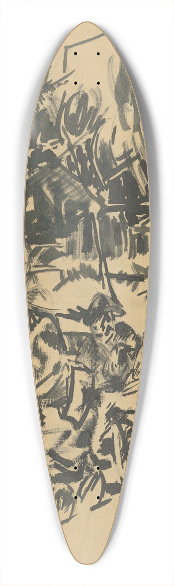 Kontantn Bauer - V parku 39.3 inch art pintail longboard deck