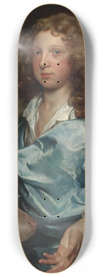 Gerard Soest - Portrait Of A Young Gentleman Of The Ashley-Cooper Family 8.25 inch art skate deck