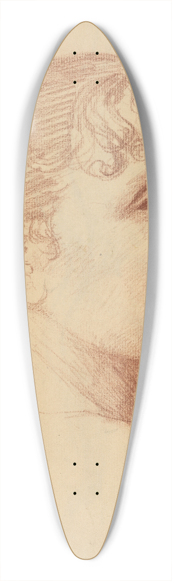 kos Aranyossy - Hlava mladej eny 39.3 inch art pintail longboard deck