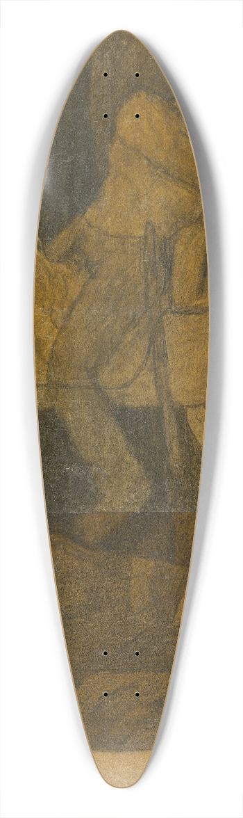 Kristjan Raud - Kalevipoeg prgu vravas 39.3 inch art pintail longboard deck