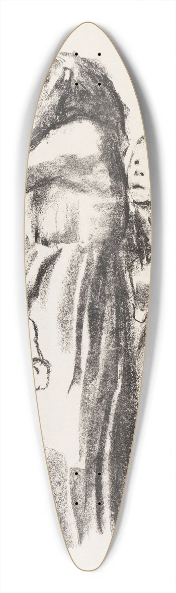 Kthe Kollwitz - Gefallen 39.3 inch art pintail longboard deck