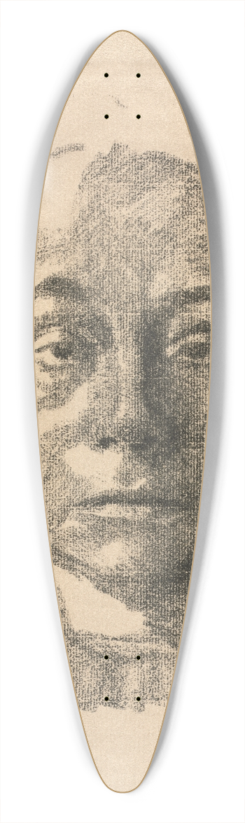 Kthe Kollwitz - Self-Portrait 39.3 inch art pintail longboard deck
