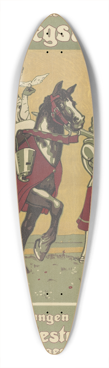 Kurt Libesny - Zeichnet oesterr. 8. Kriegsanleihe 39.3 inch art pintail longboard deck