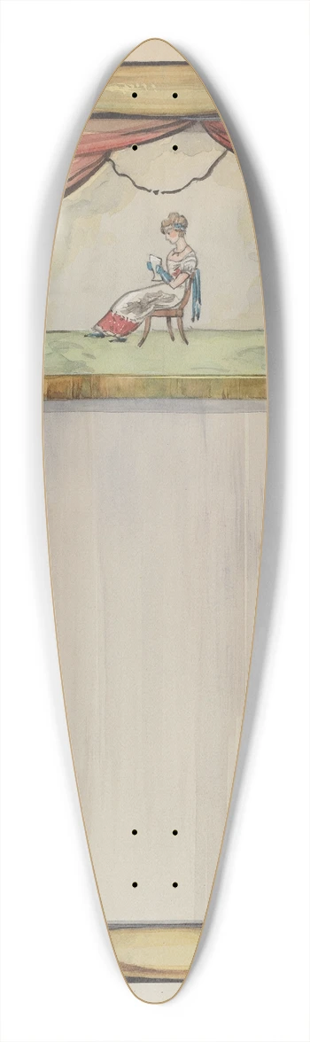 Kurt Melzer - Mirror 39.3 inch art pintail longboard deck