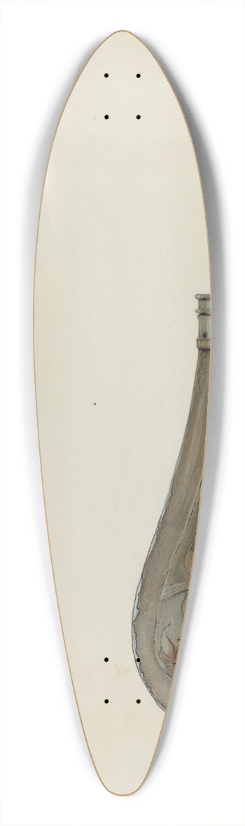 Kurt Melzer - Powder Flask 39.3 inch art pintail longboard deck