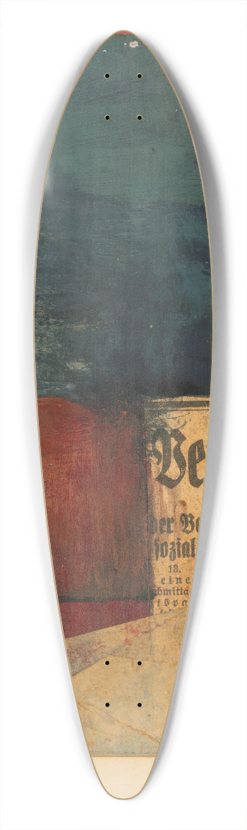 Kurt Schwitters - Mz 170. Leere im Raum 39.3 inch art pintail longboard deck