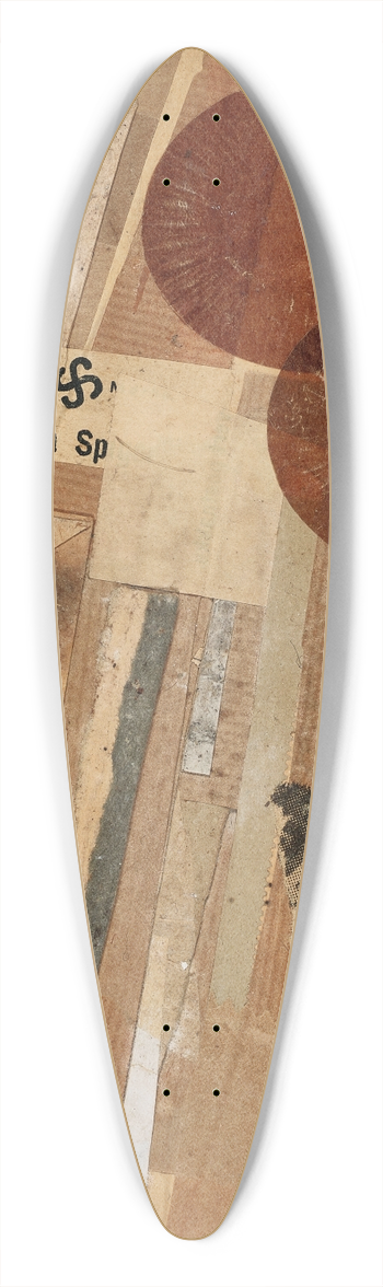 Kurt Schwitters - Ohne Titel (orsgrunnsdan) 39.3 inch art pintail longboard deck